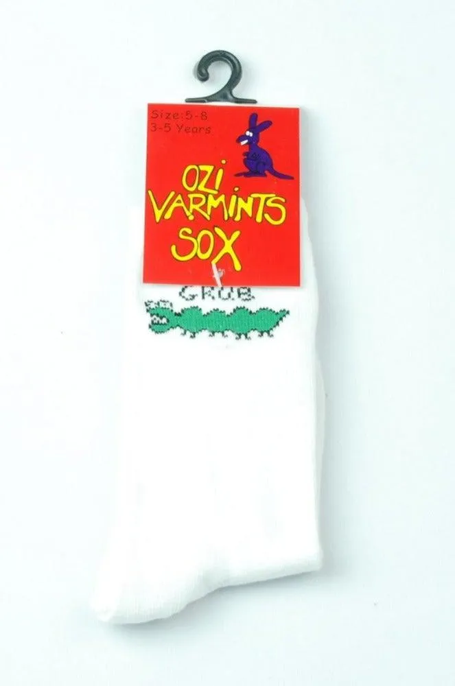 2022 Ozi Varmints White Socks - Grub