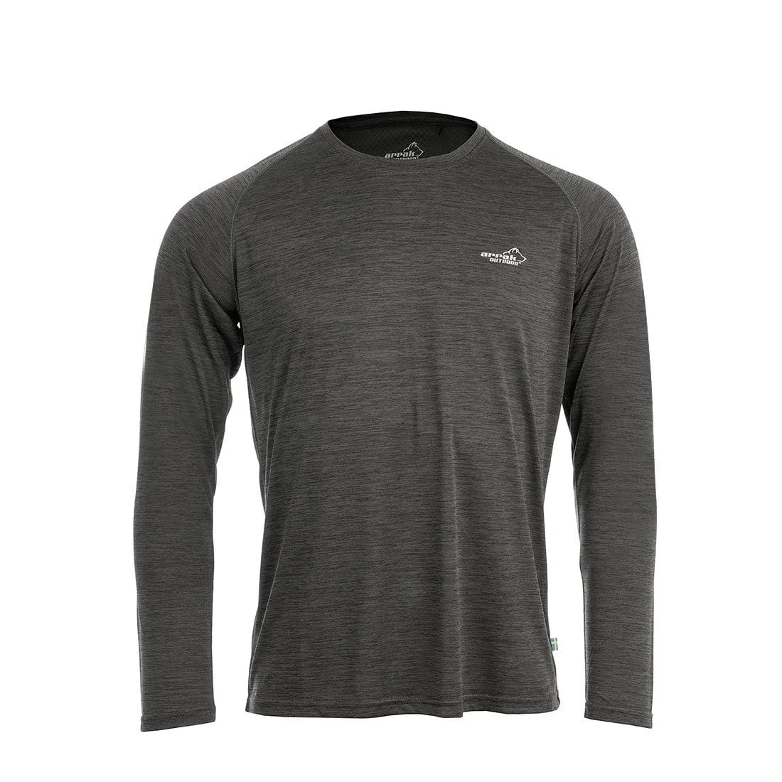 Action Training Long Sleeve Top Men (Black-Mélange)