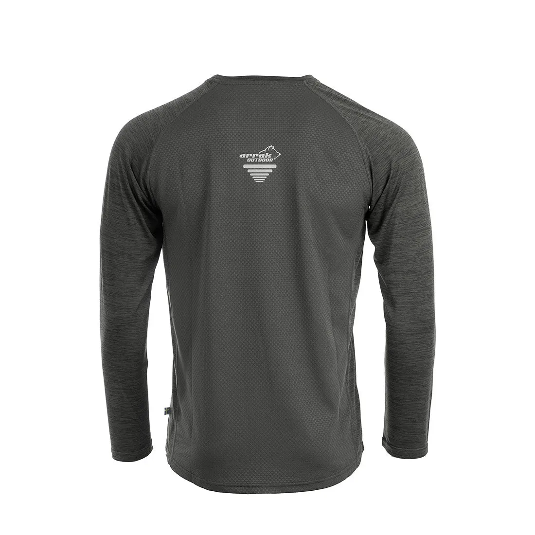 Action Training Long Sleeve Top Men (Black-Mélange)