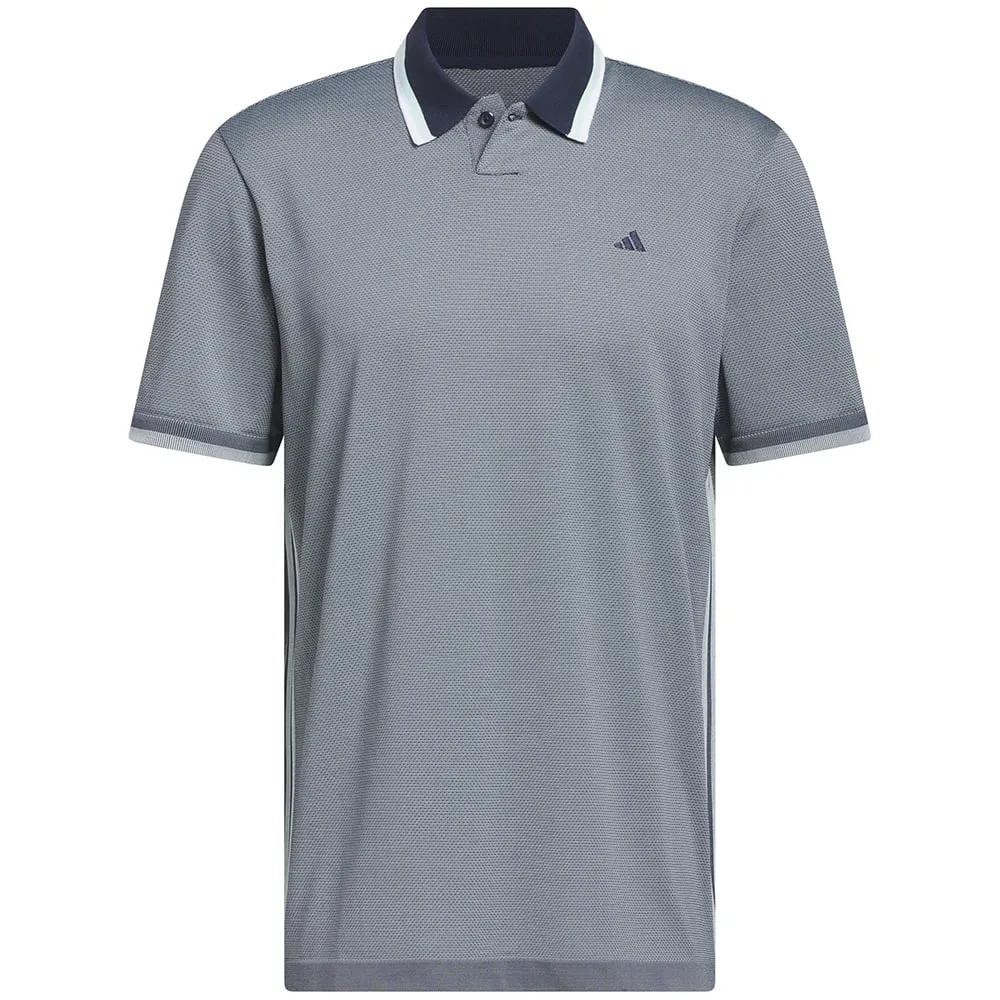 adidas Primeknit Polo Shirt - Collegiate Navy/Semi Flash Aqua