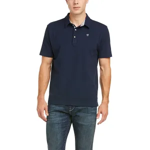 Ariat Mens Medal Polo Navy