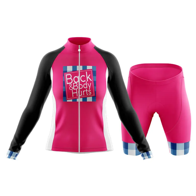 Back & Body Hurts (V2-Pink) Club Cycling Kit