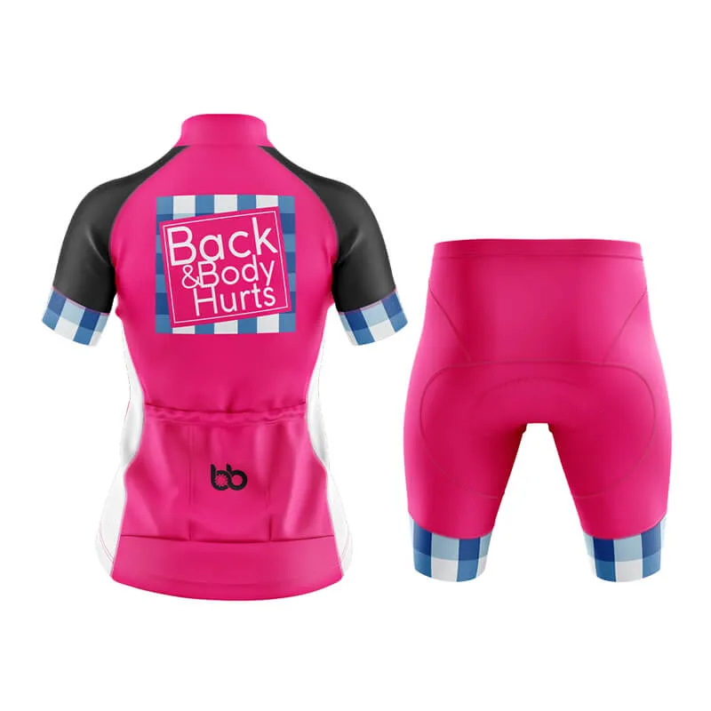 Back & Body Hurts (V2-Pink) Club Cycling Kit