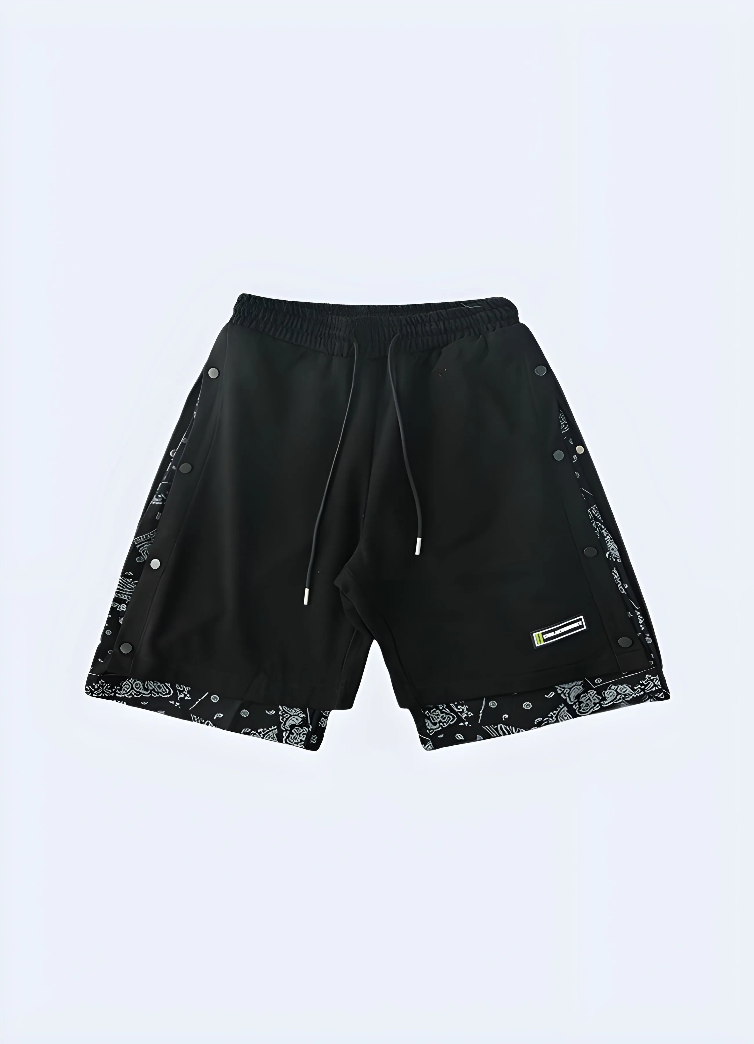 Black And White Bandana Shorts