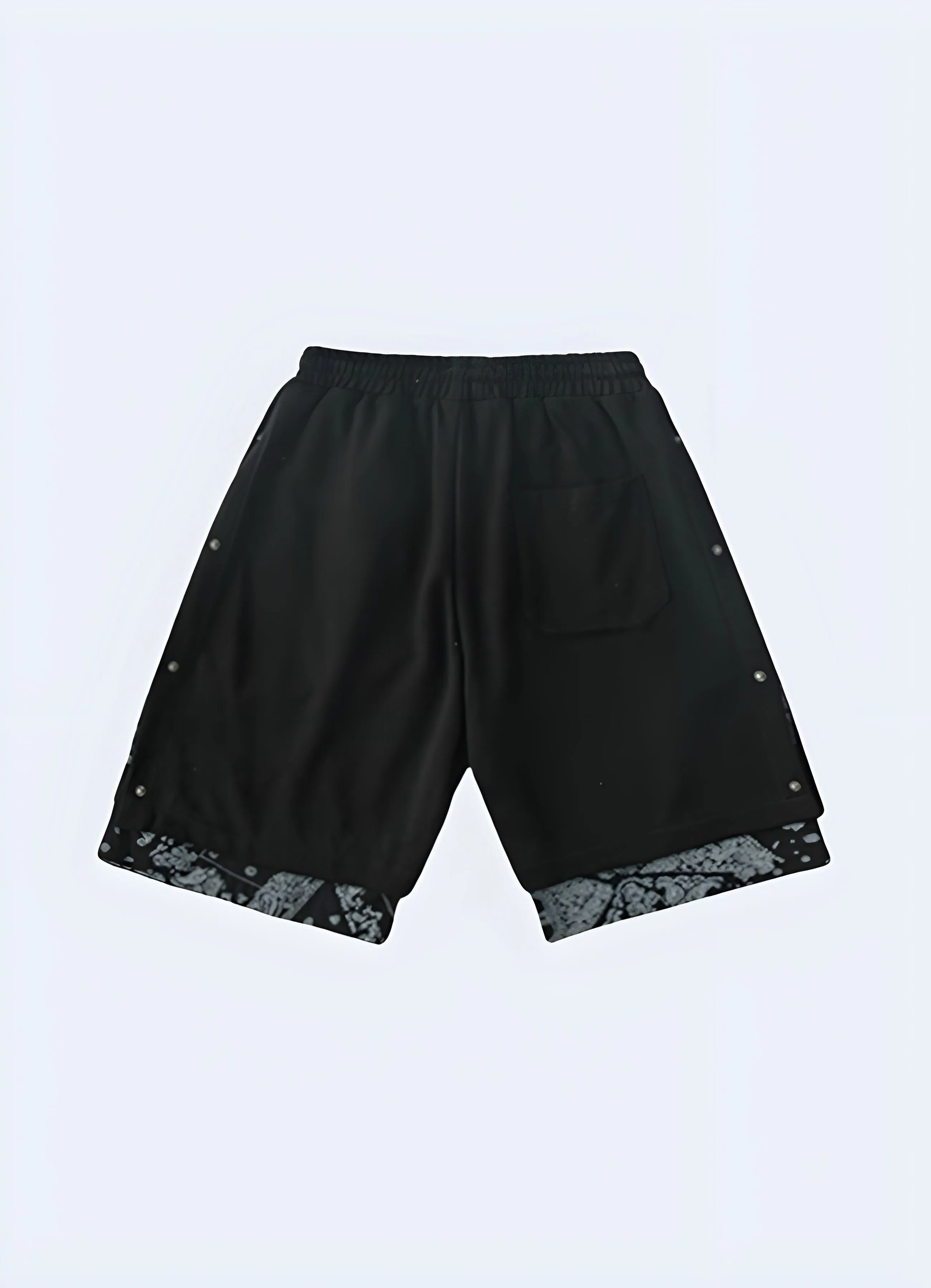 Black And White Bandana Shorts