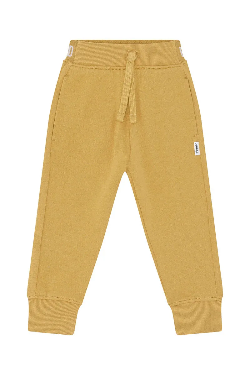 Bonds Logo Fleece Trackie - Mustard Rush