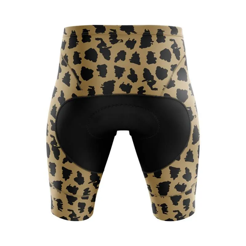 Brown Leopard Shorts & Pants