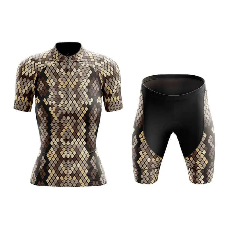 Brown Snake Skin Club Cycling Kit