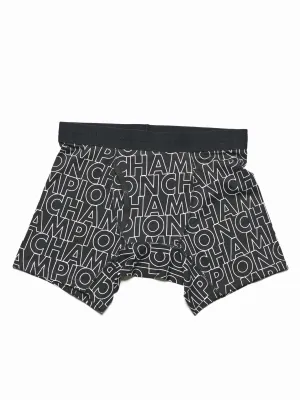 'C' LOGO BOXER BRIEF - BLACK - CLEARANCE