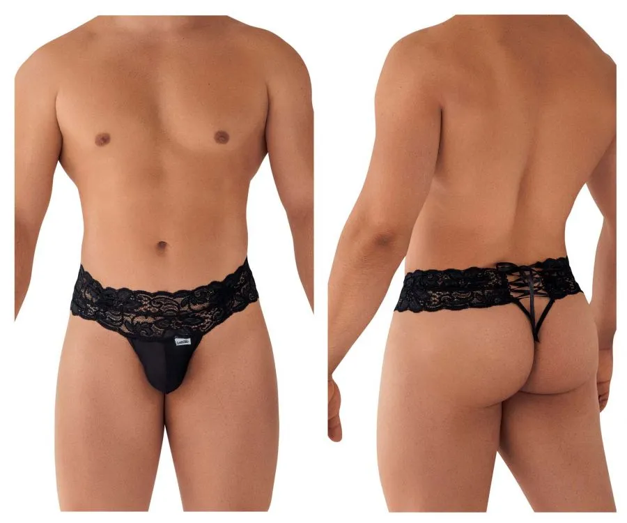 CandyMan 99595 Lace Thongs Color Black