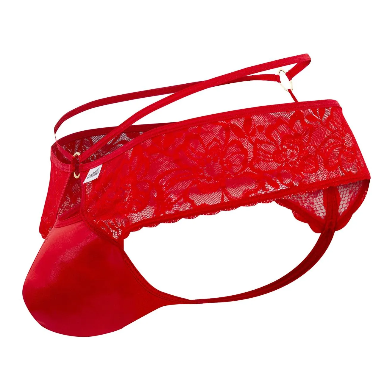 CandyMan 99647 Lace Thongs Color Red