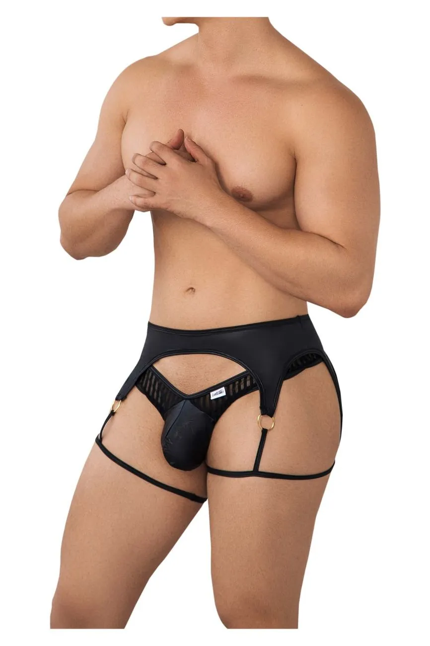 CandyMan 99655 Garter Thongs Color Black