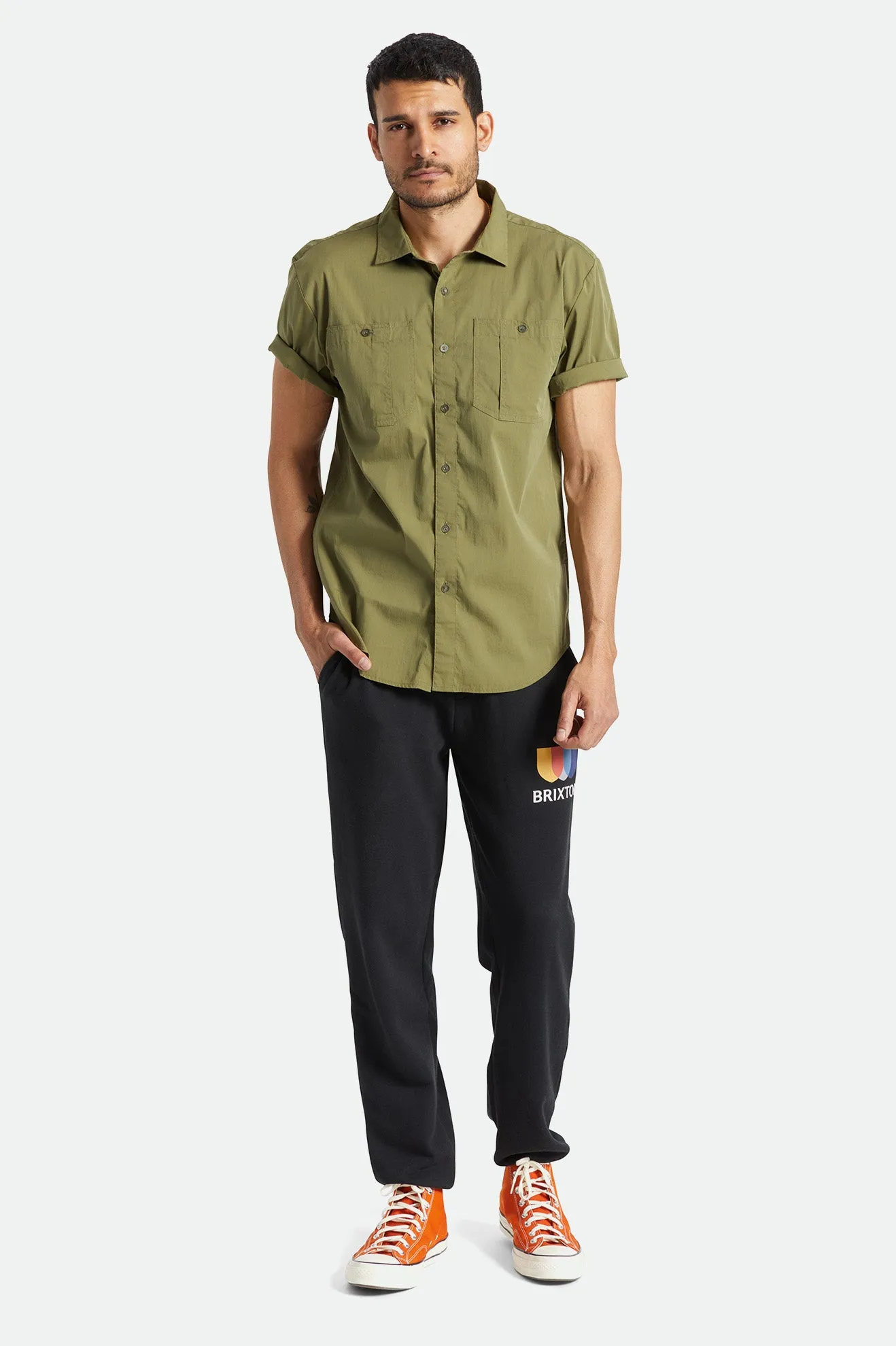 Charter Utility S/S Woven Shirt - Military Olive