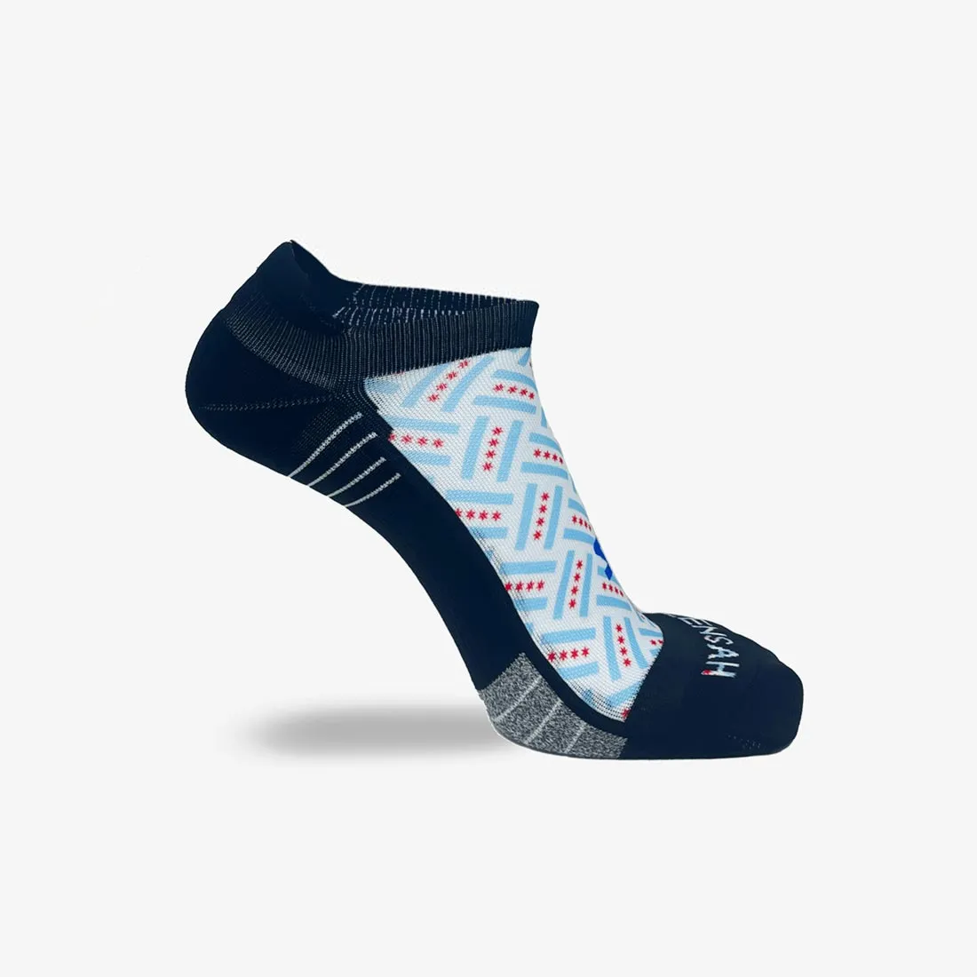 Chicago Flags Running Socks (No Show)