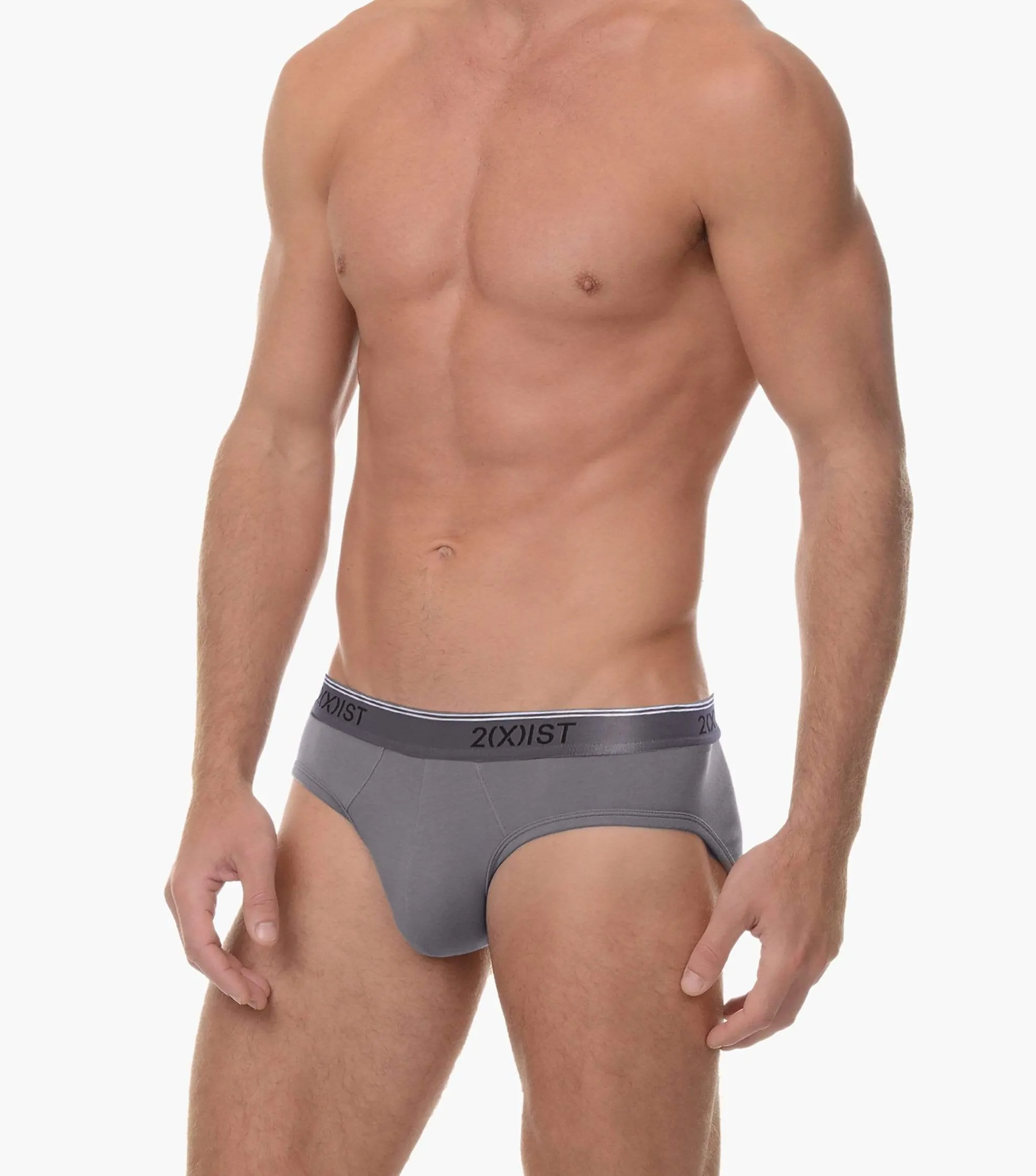 Cotton Stretch No-Show Brief 3-Pack