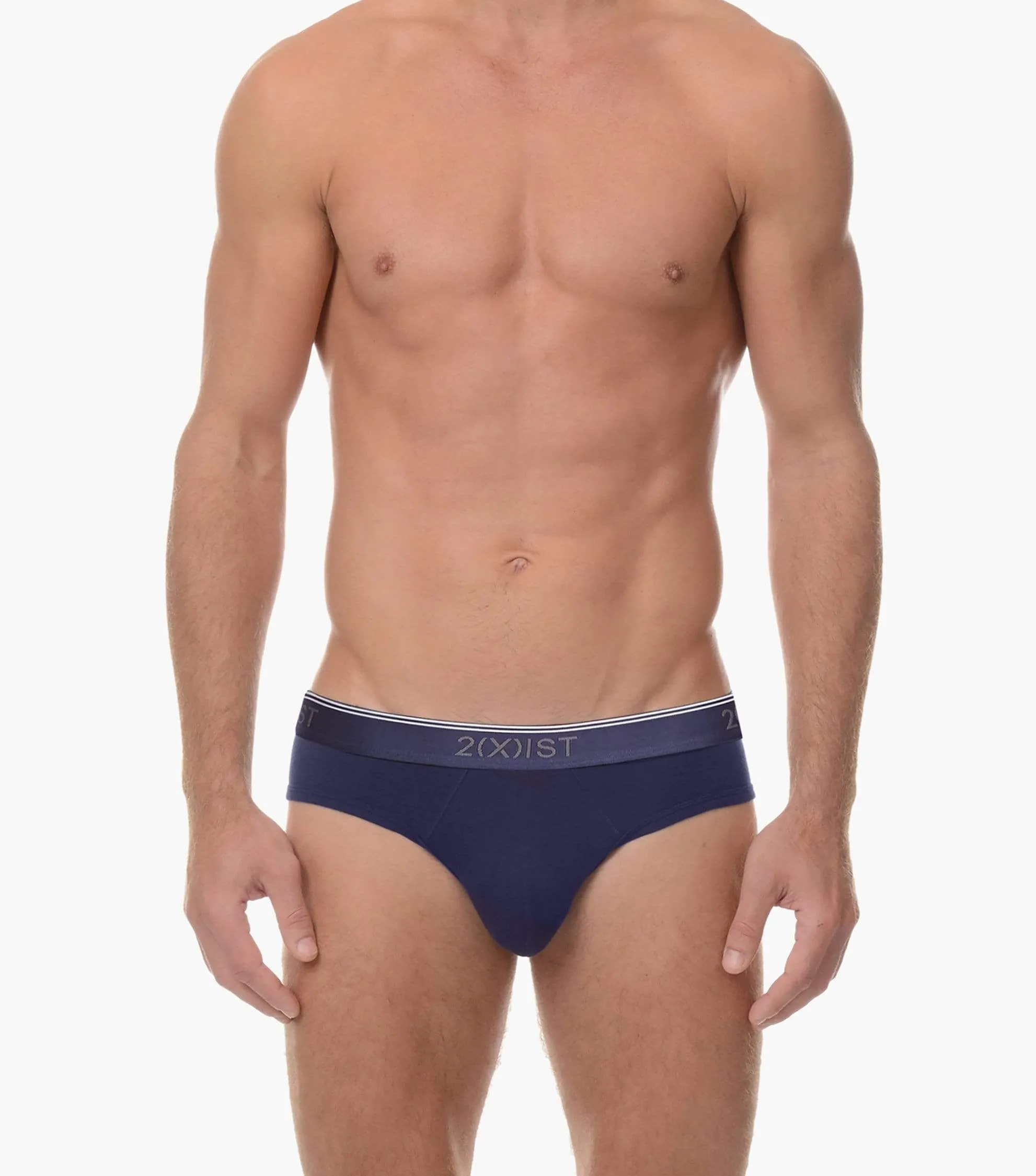 Cotton Stretch No-Show Brief 3-Pack