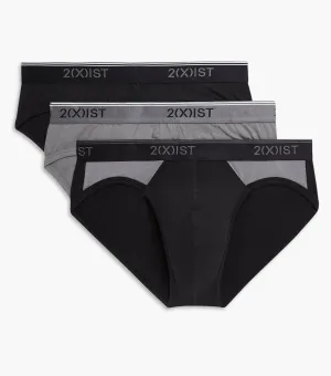 Cotton Stretch No-Show Brief 3-Pack