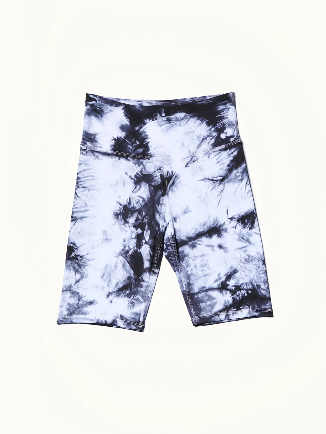 Dani Tie-Dye Biker Short in Black