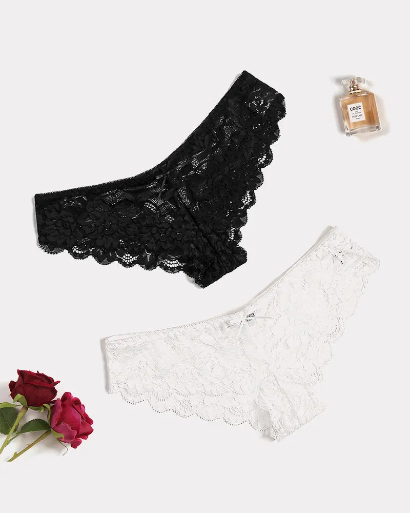 Floral Lace Panties Hipster Underwear