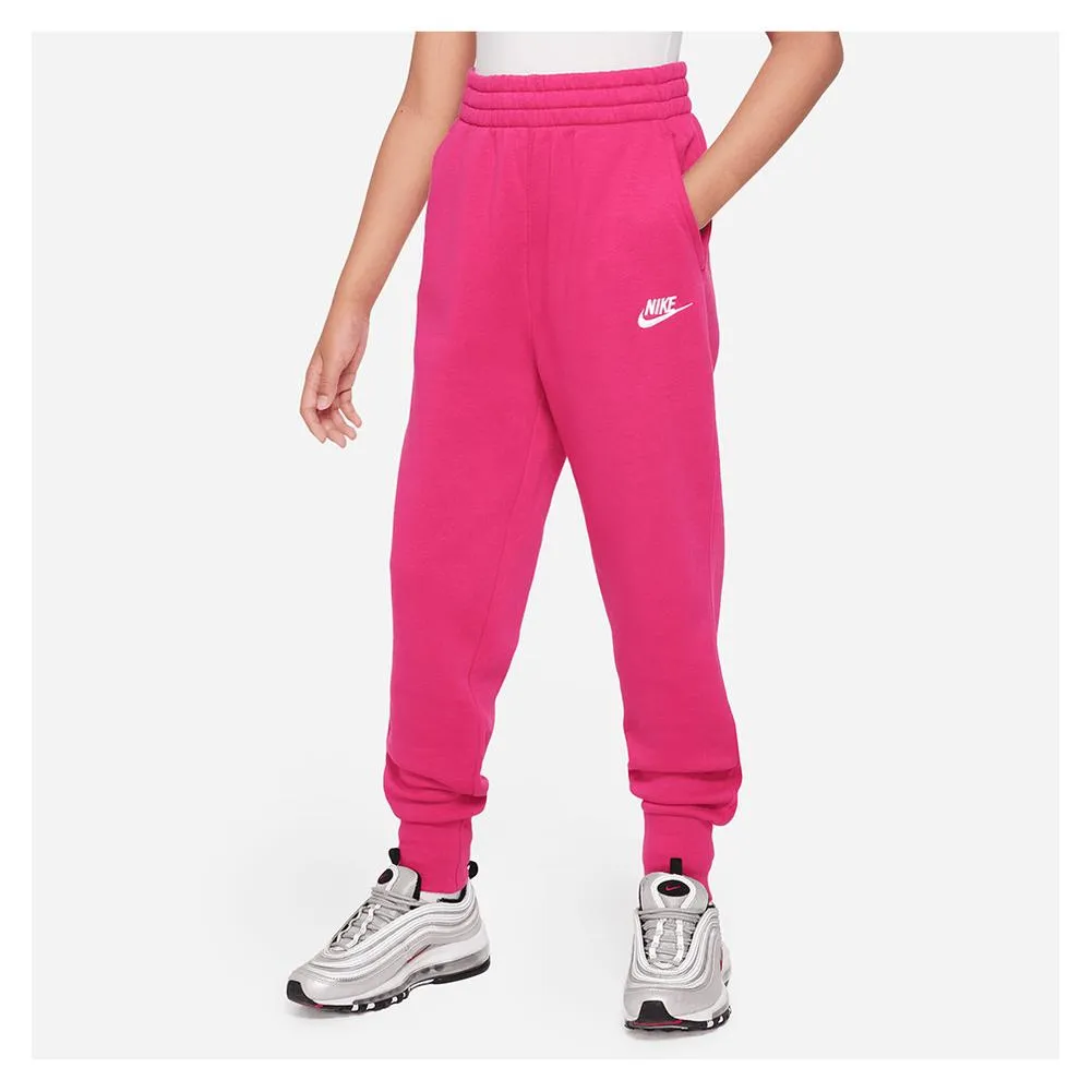 Girl's Club Fleece High-Waisted Fitten Pants