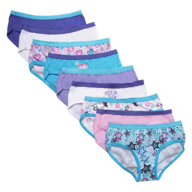 Hanes Girls 9 pack Hipsters