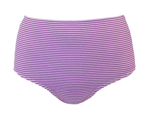 High Waist Bottom - Purple Stripe - FINAL SALE - FINAL FEW