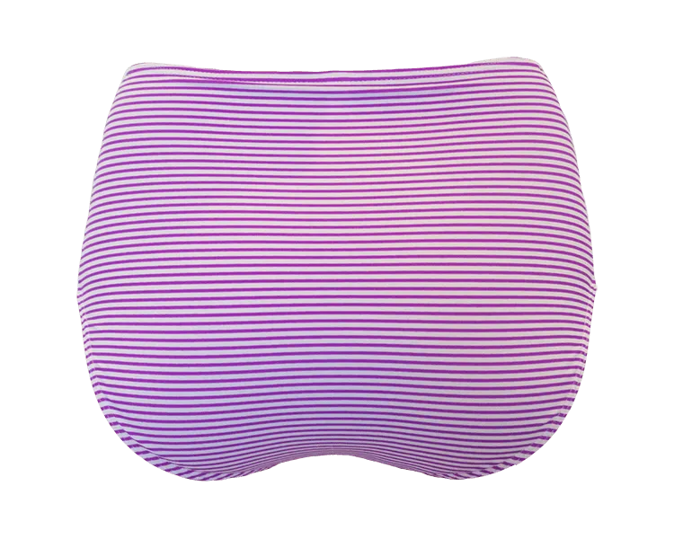 High Waist Bottom - Purple Stripe - FINAL SALE - FINAL FEW