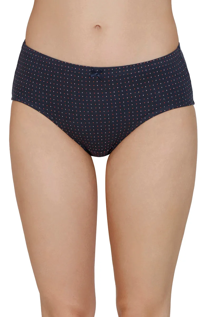 Inner Elastic Print Mid Rise Hipster Panties (Pack of 3)