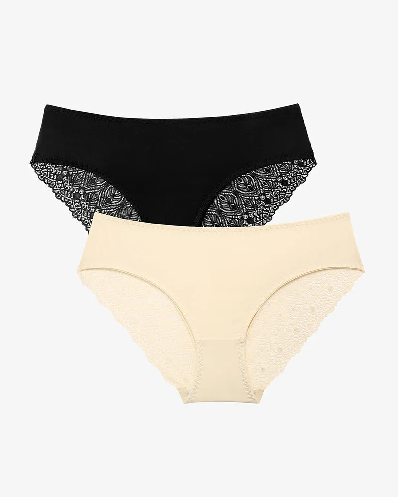 Lace Panties No Show Hipster V-Waist Hipster