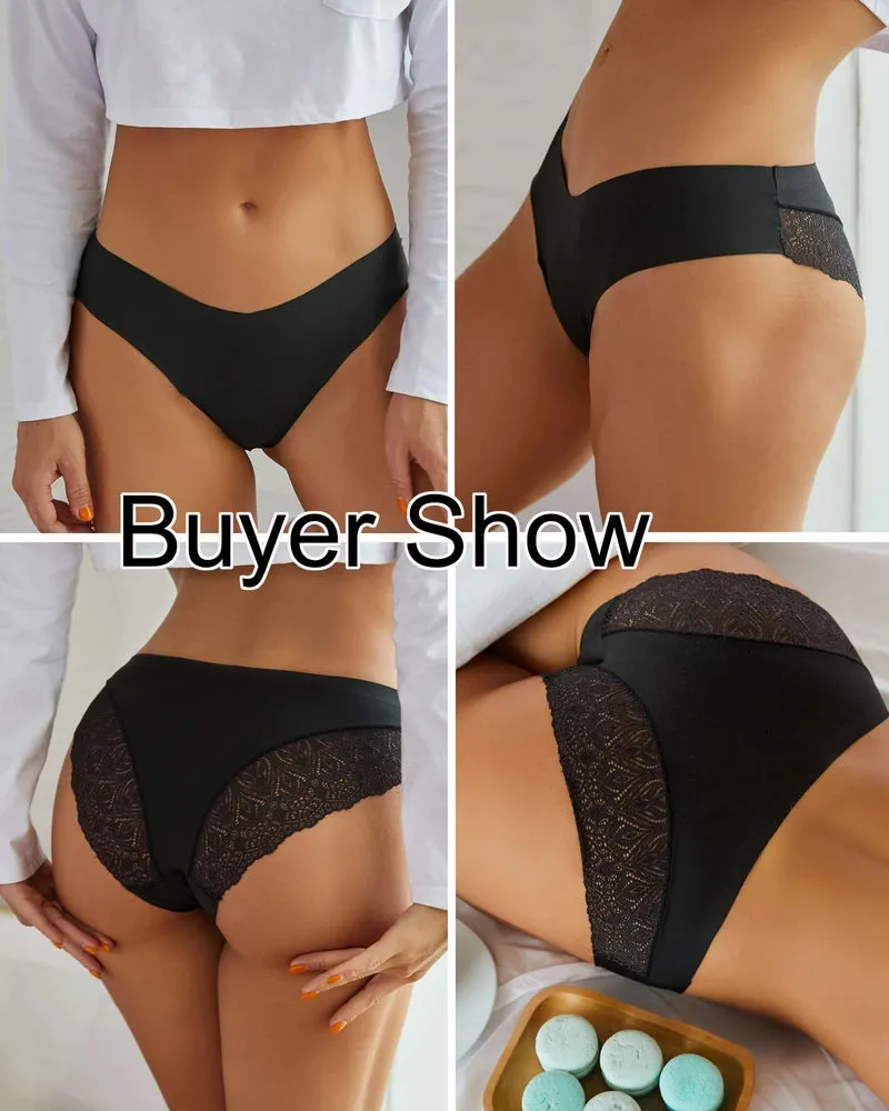 Lace Panties No Show Hipster V-Waist Hipster