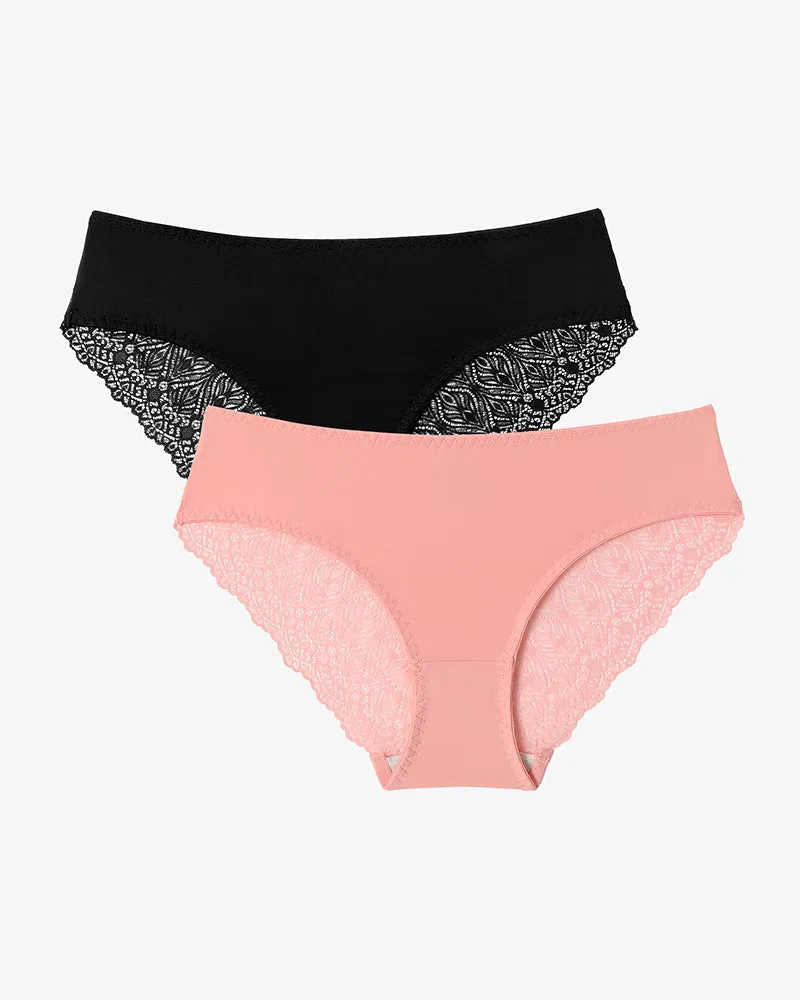 Lace Panties No Show Hipster V-Waist Hipster