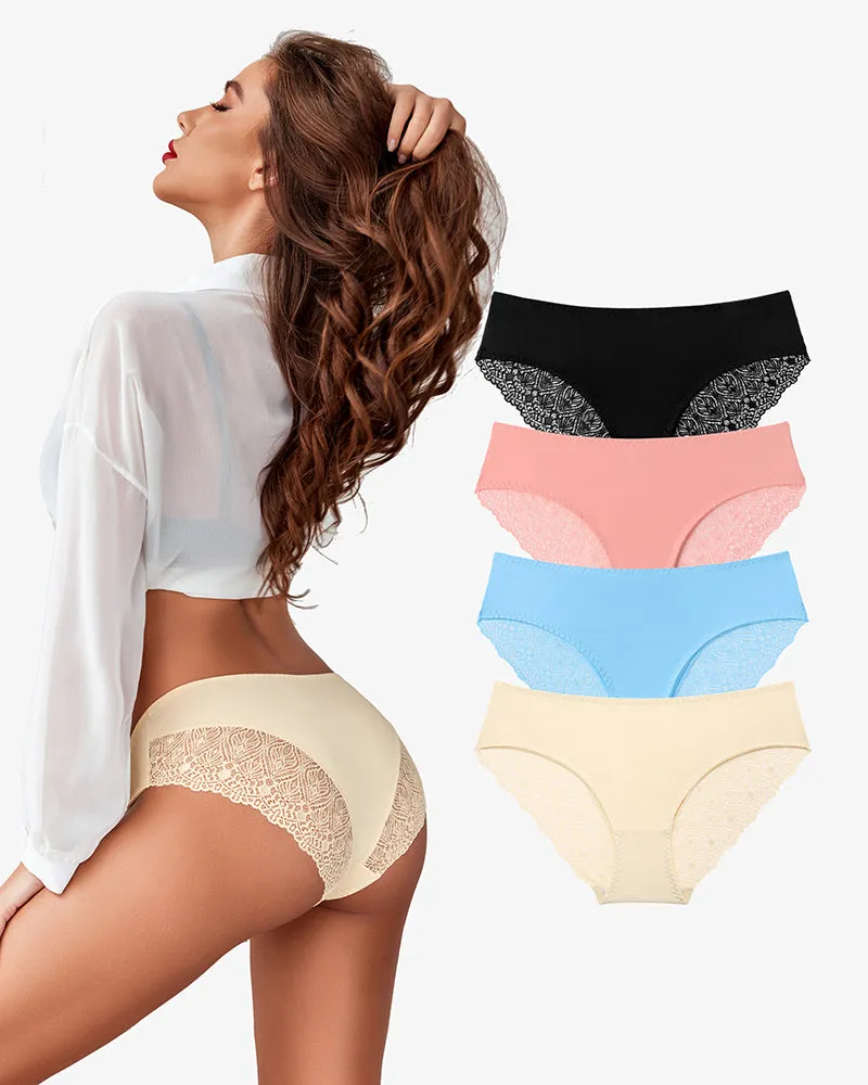 Lace Panties No Show Hipster V-Waist Hipster