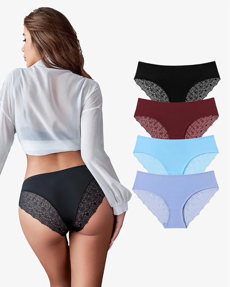 Lace Panties No Show Hipster V-Waist Hipster