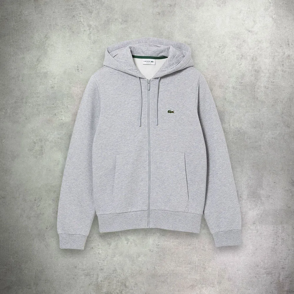 Lacoste Full Zip Fleece Tracksuit Set Grey