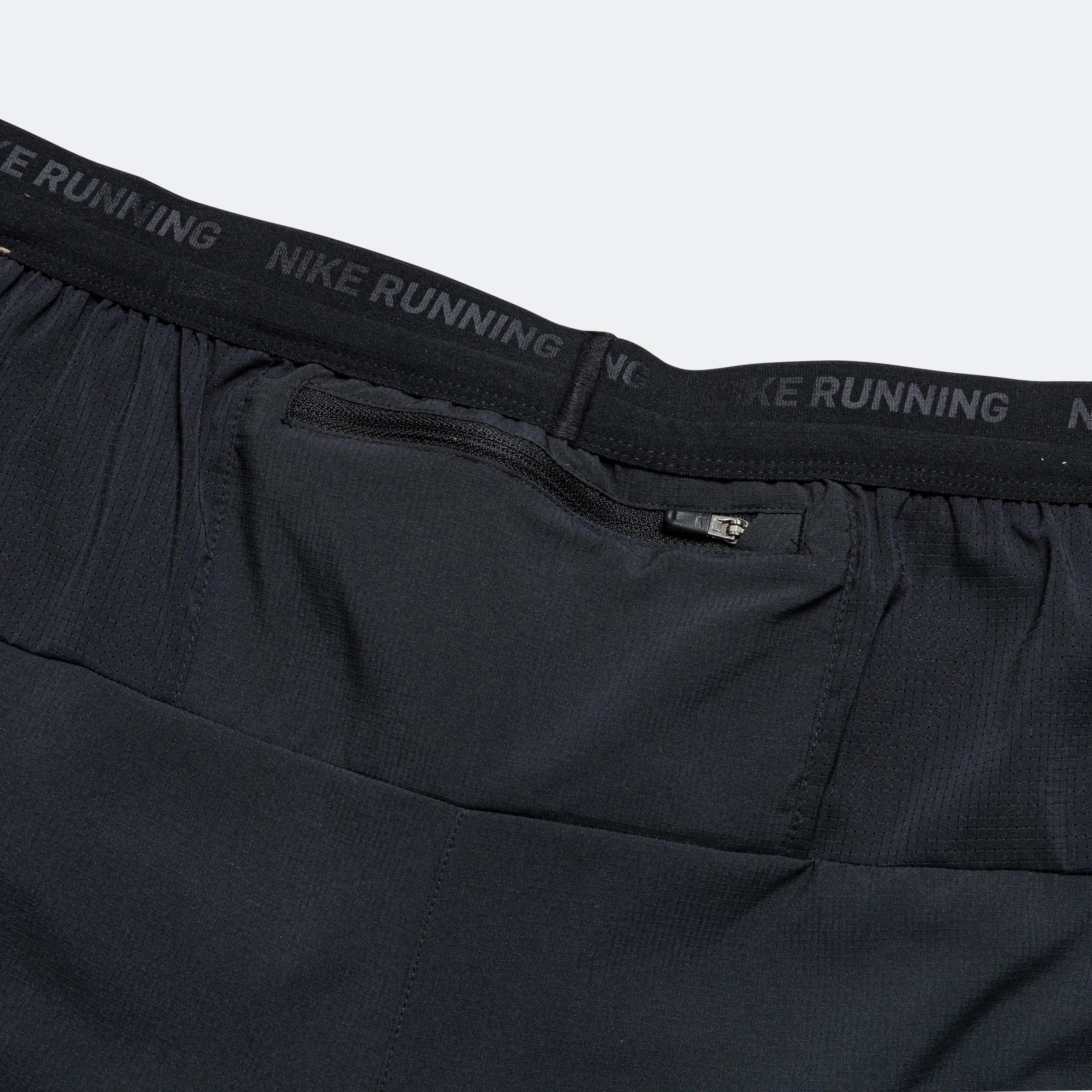 Mens 5" Brief Lined Running Shorts - Black