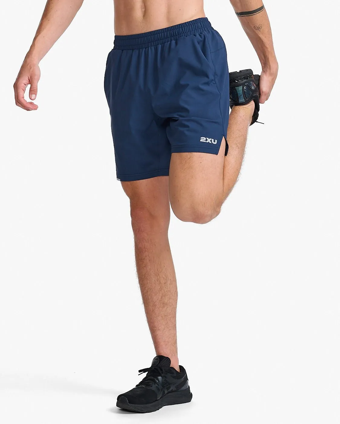 Men's Aero 7 Inch Shorts - Midnight / Silver Reflective