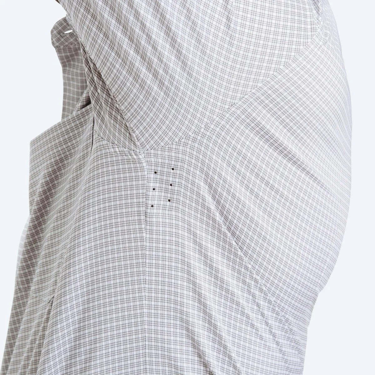 Men's Aero Button Down - Grey Quad Grid