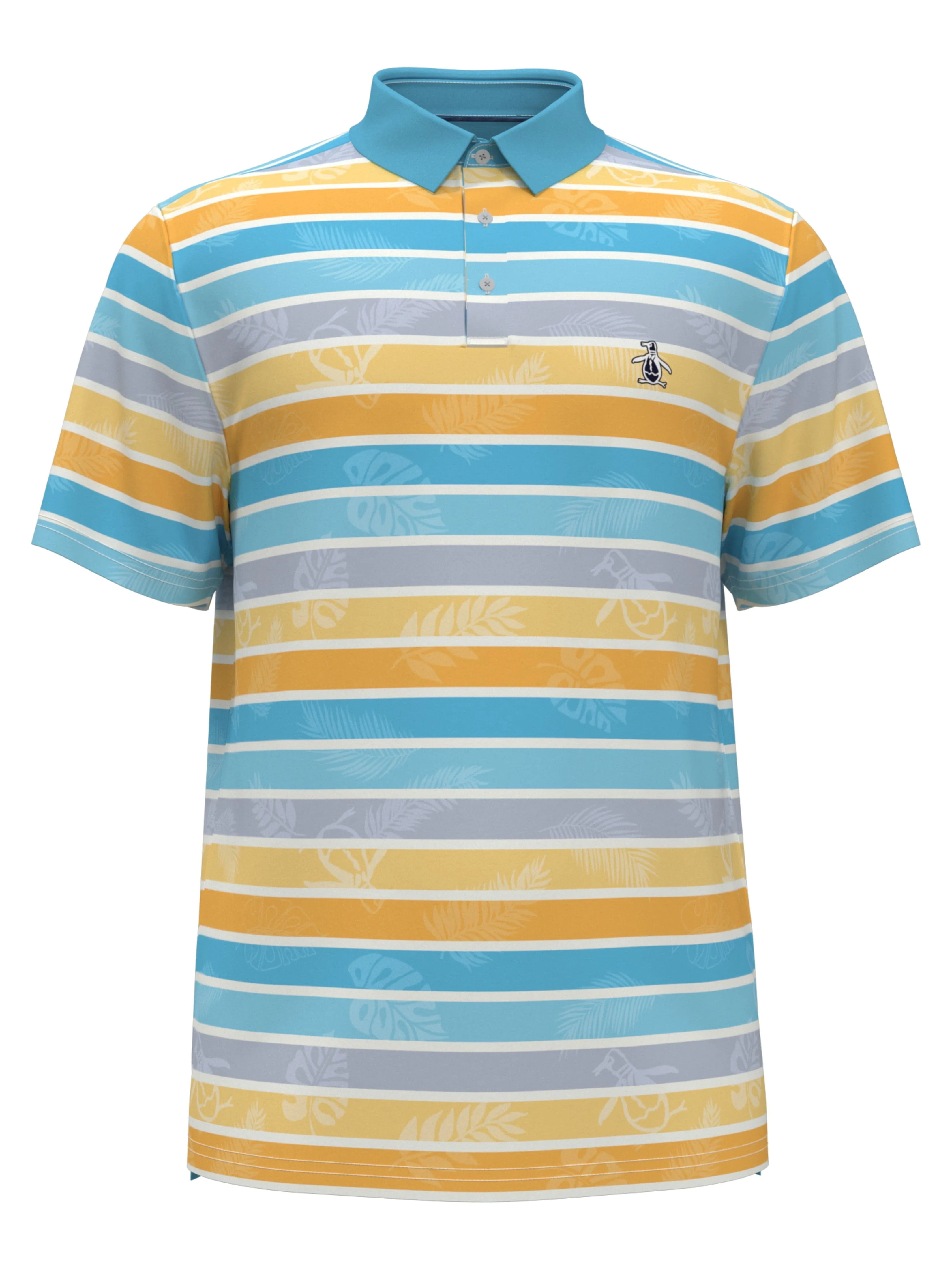 Men's Original Resort Stripe Print Golf Polo Shirt