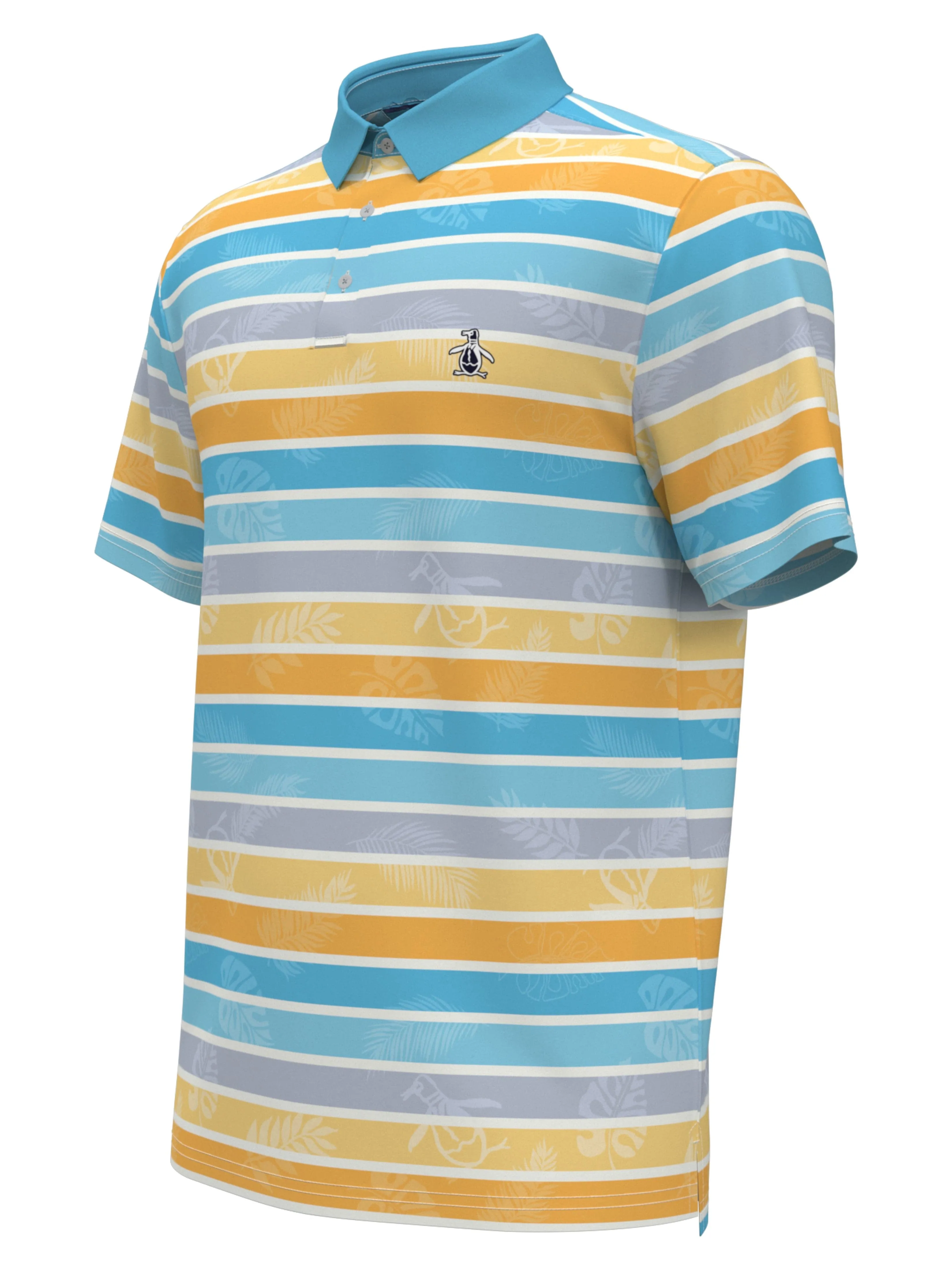 Men's Original Resort Stripe Print Golf Polo Shirt