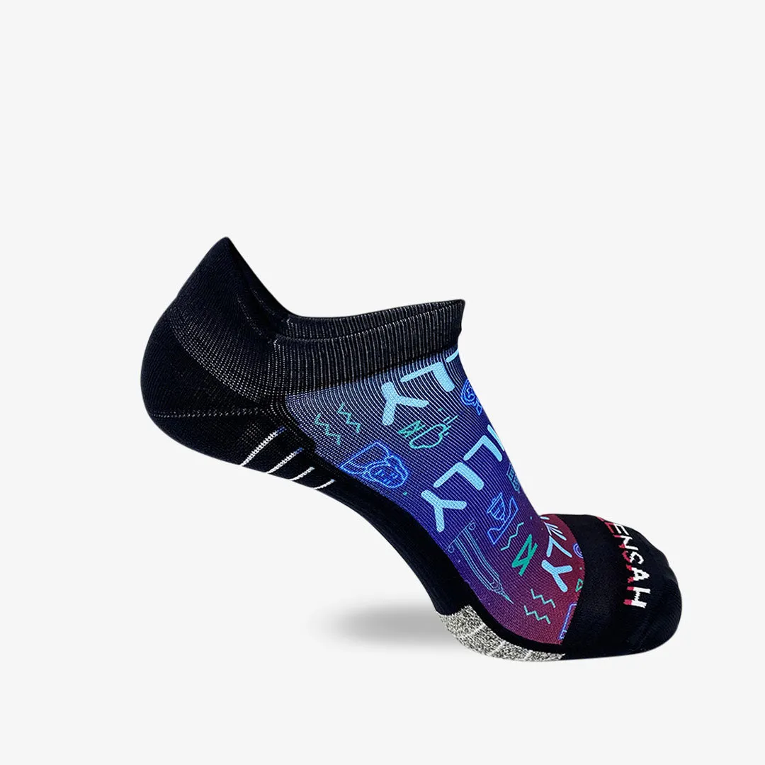 Neon Philly Running Socks (No Show)