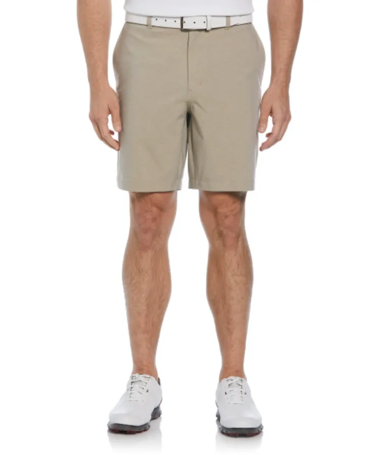 PGA Tour Mens 8" Heather Performance Golf Shorts