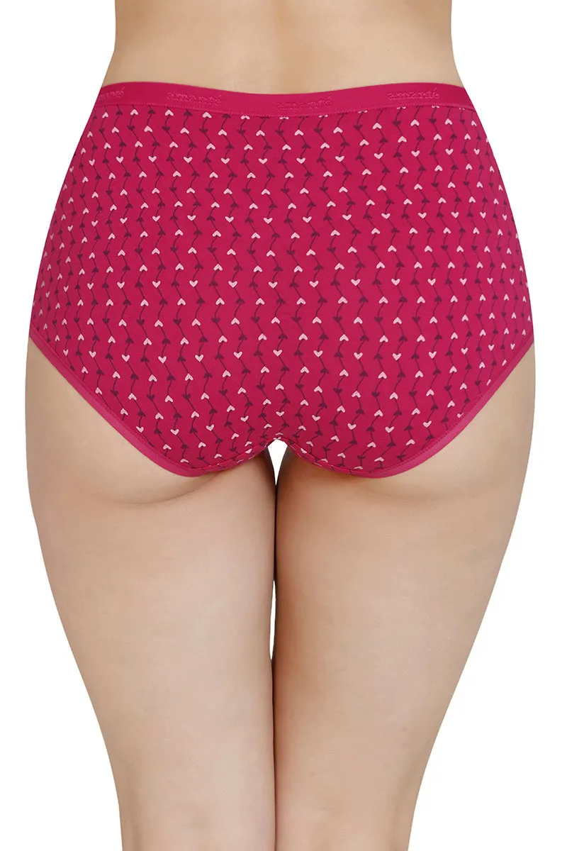 Printed High Rise Full Brief (Pack of 3)