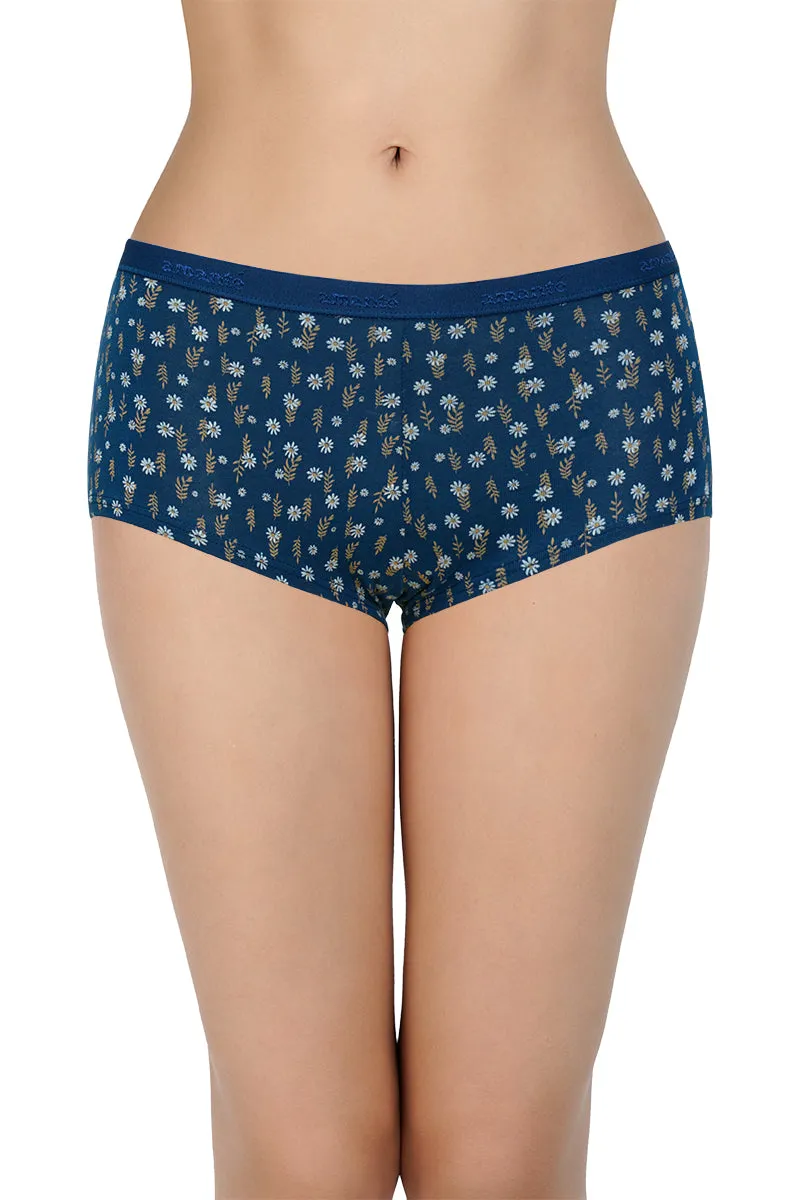 Printed Mid Rise Boyshorts (Pack of 2)