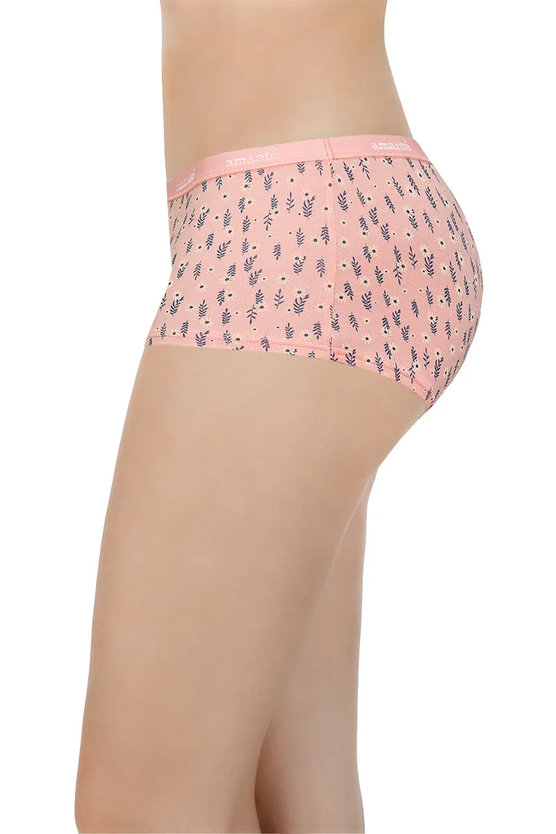 Printed Mid Rise Boyshorts (Pack of 2)