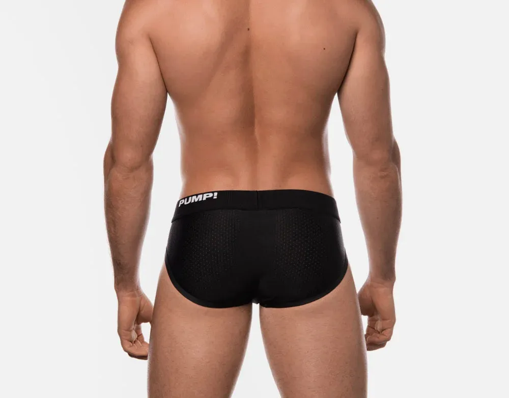 PUMP Black Classic mesh brief black