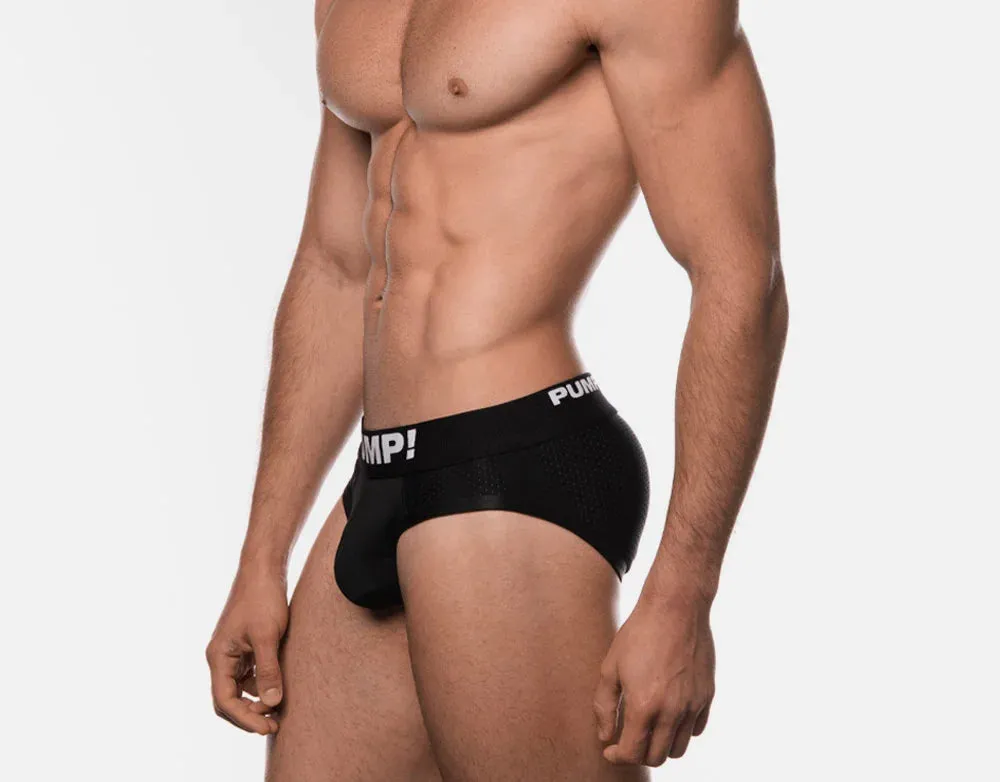 PUMP Black Classic mesh brief black