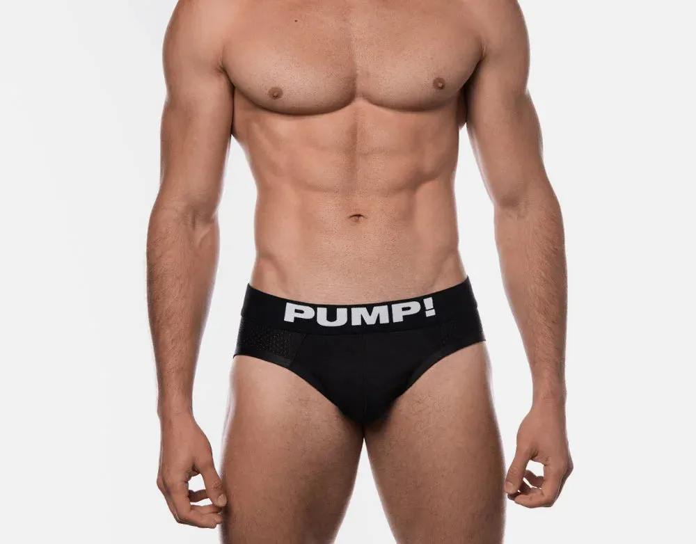 PUMP Black Classic mesh brief black