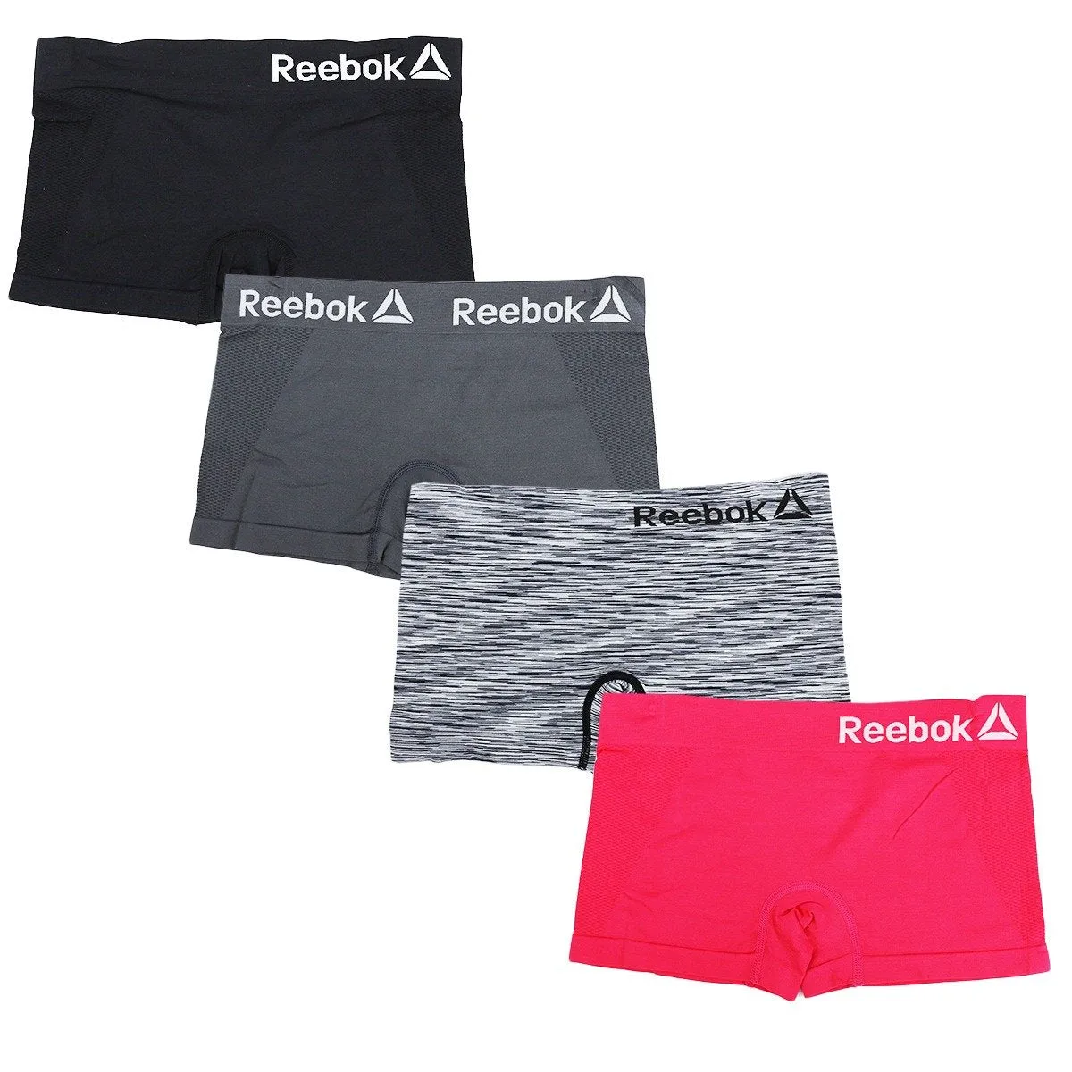 Reebok Women's Seamless Boyshort Panties 4-Pack