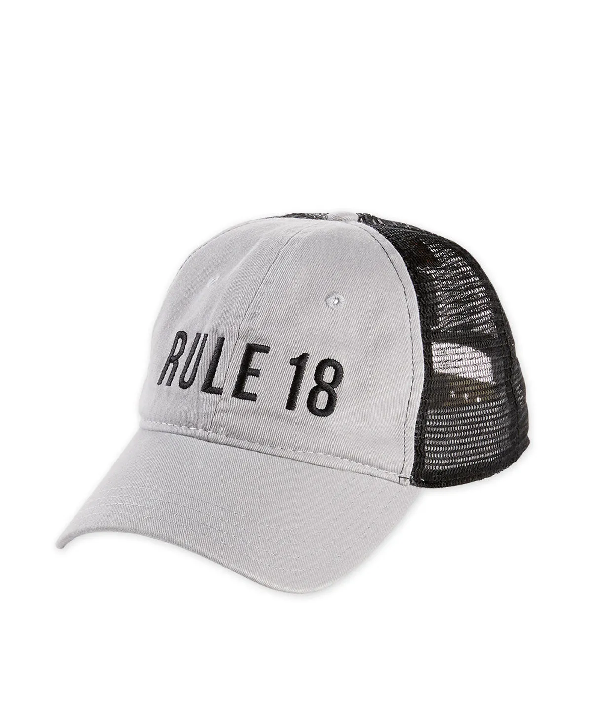 Rule 18 Trucker Mesh and Twill Baseball Cap