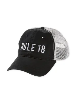 Rule 18 Trucker Mesh and Twill Baseball Cap